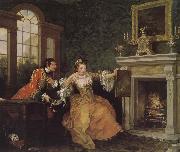 William Hogarth Mrs final bet France oil painting artist